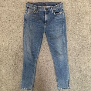 Citizens of Humanity Rocket High Rise Skinny Womens Jeans Blue Size 30 Denim